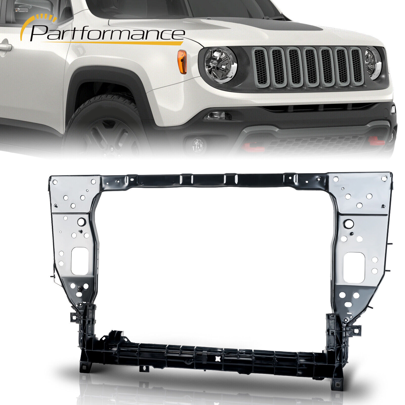 For 2015-2018 Jeep Renegade 1.4L 2.4L 68441497AA New Radiator Support Core Black