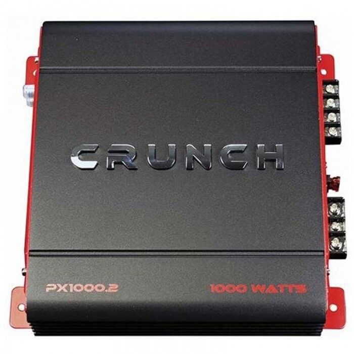 Crunch PX 1000.2 POWERX Amp, Class AB, 2 Channels, 1,000 Watts Max BOOST SOUND