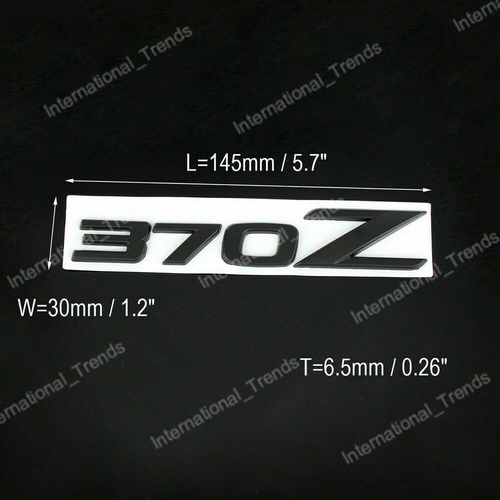 1X JDM 350Z 370Z Emblem Rear Trunk Badge Decal Z Z33 GT35 Black/Silver