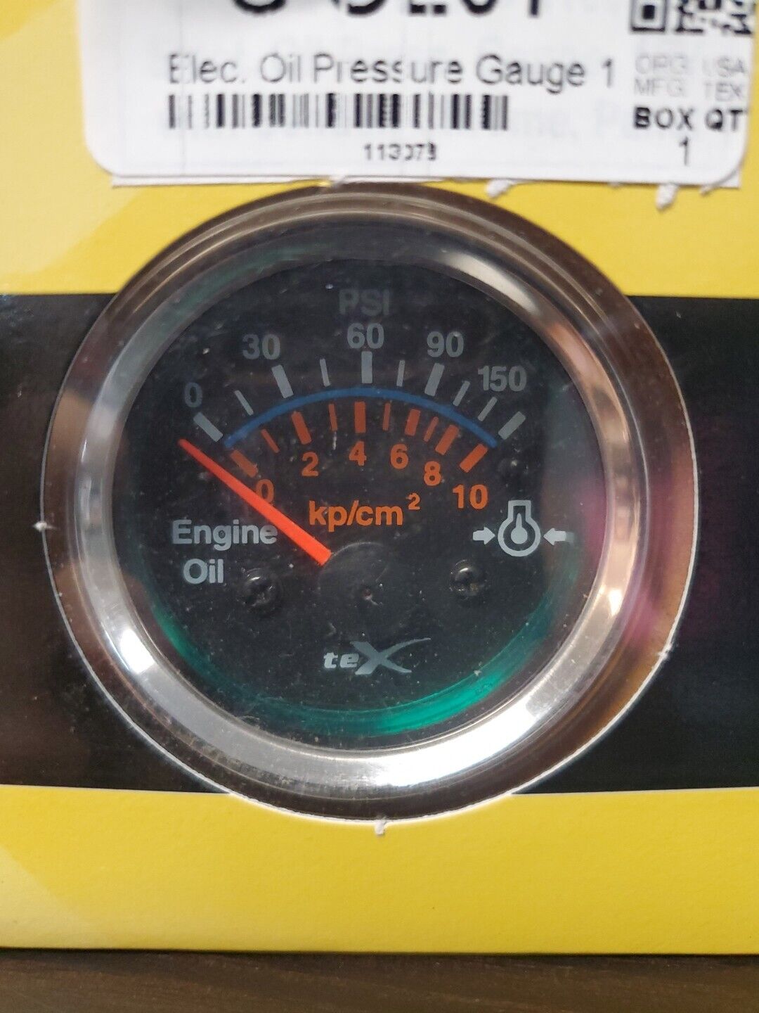 NEW UNIVERSAL 52mm Electrical Oil Pressure Gauge 12v (hd) W/ Sender 0-150 psi