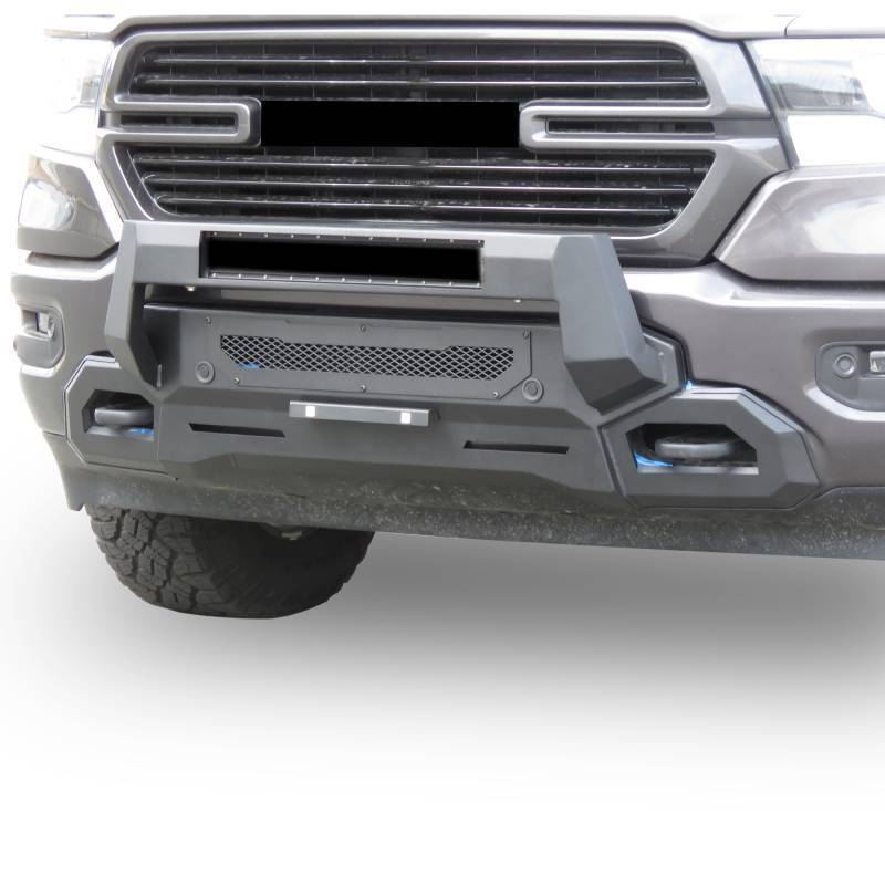 Black Horse ArmourIII LD Front Bumper Protector Textured Black fit 19-23 Ram1500