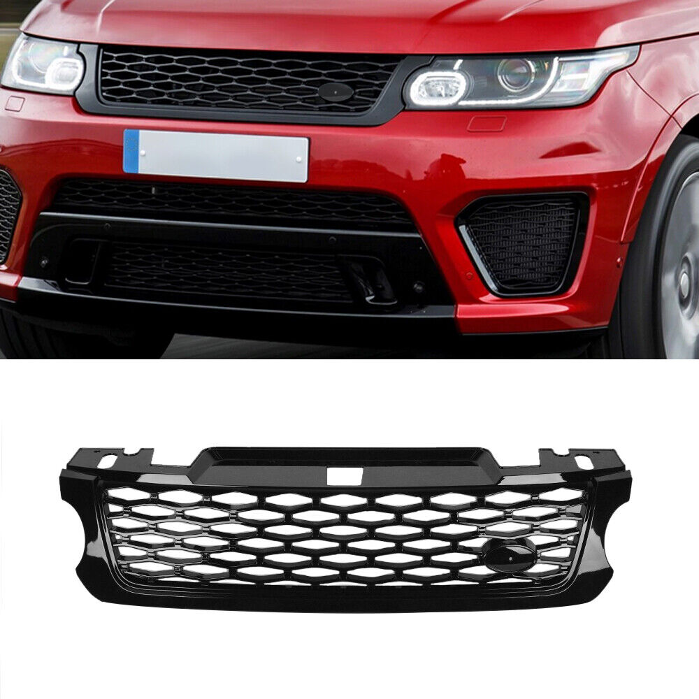 Grille Front Upper Glossy Black fit for Land Rover Range Rover Sport 2014-2017