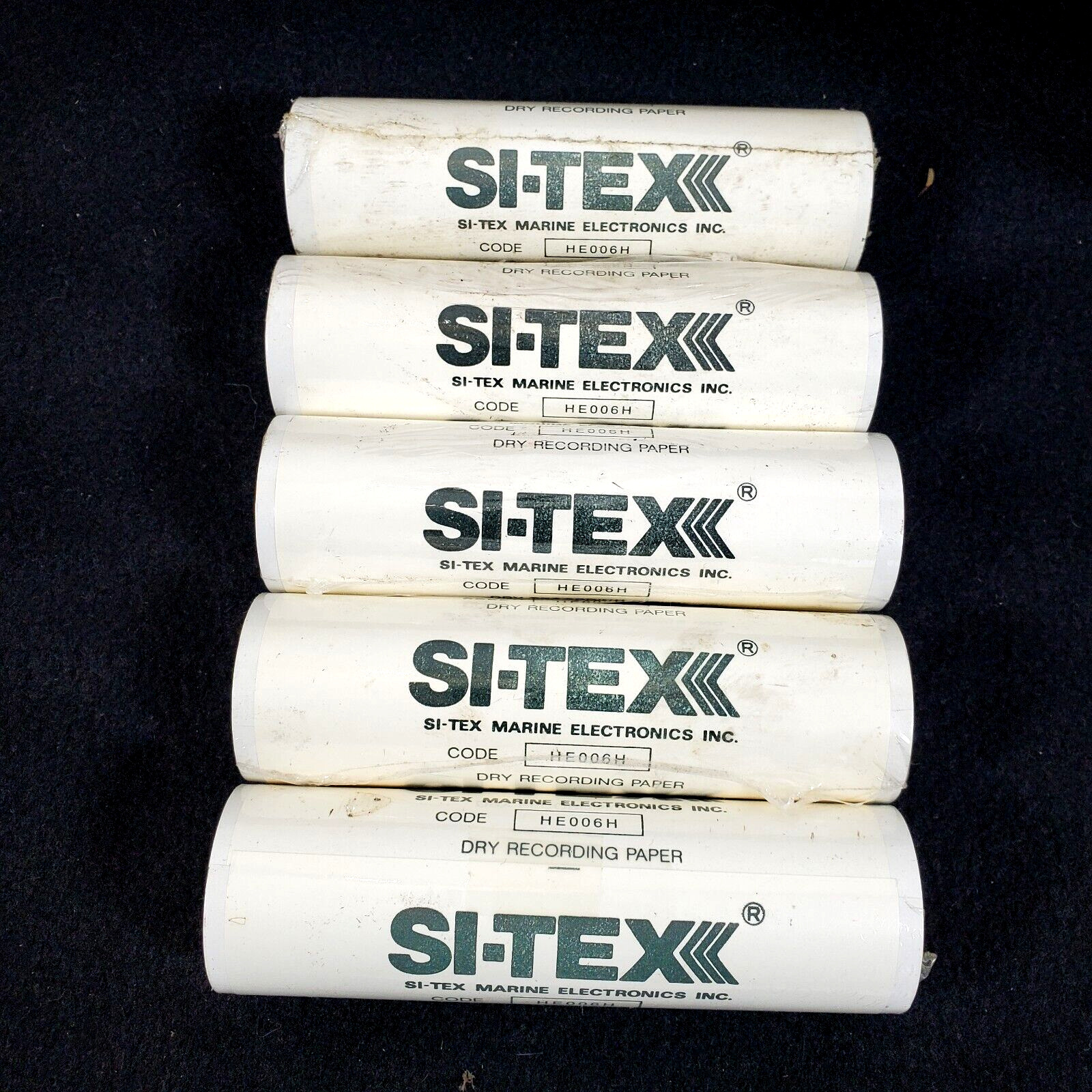 Lot of 5 SI-TEX HE-006H Marine FishFinder Sounder Chart Recorder Graph Paper