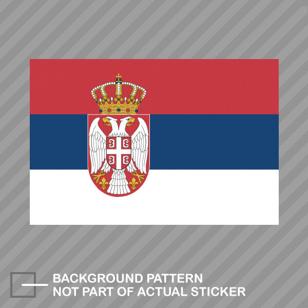 Serbian Flag Sticker Decal Vinyl Serbia SRB RS