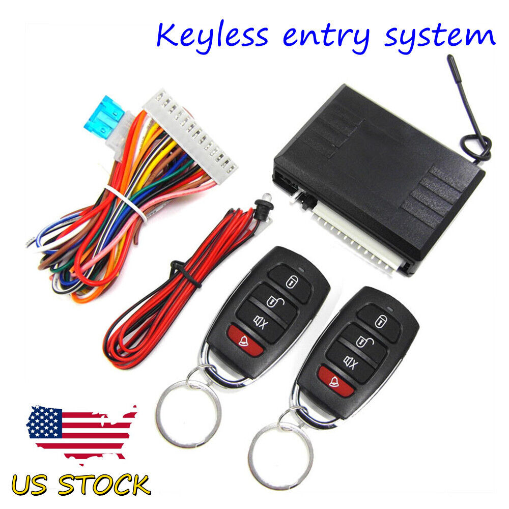 Universal Car Remote Kit Alarm Keyless Entry System Central Door Lock US STOCK
