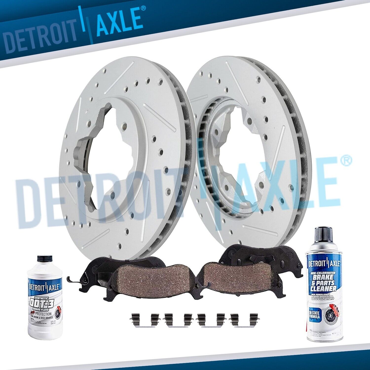 Front Drilled Rotors Ceramic Brake Pads for 1990 - 1997 Honda Accord Acura CL