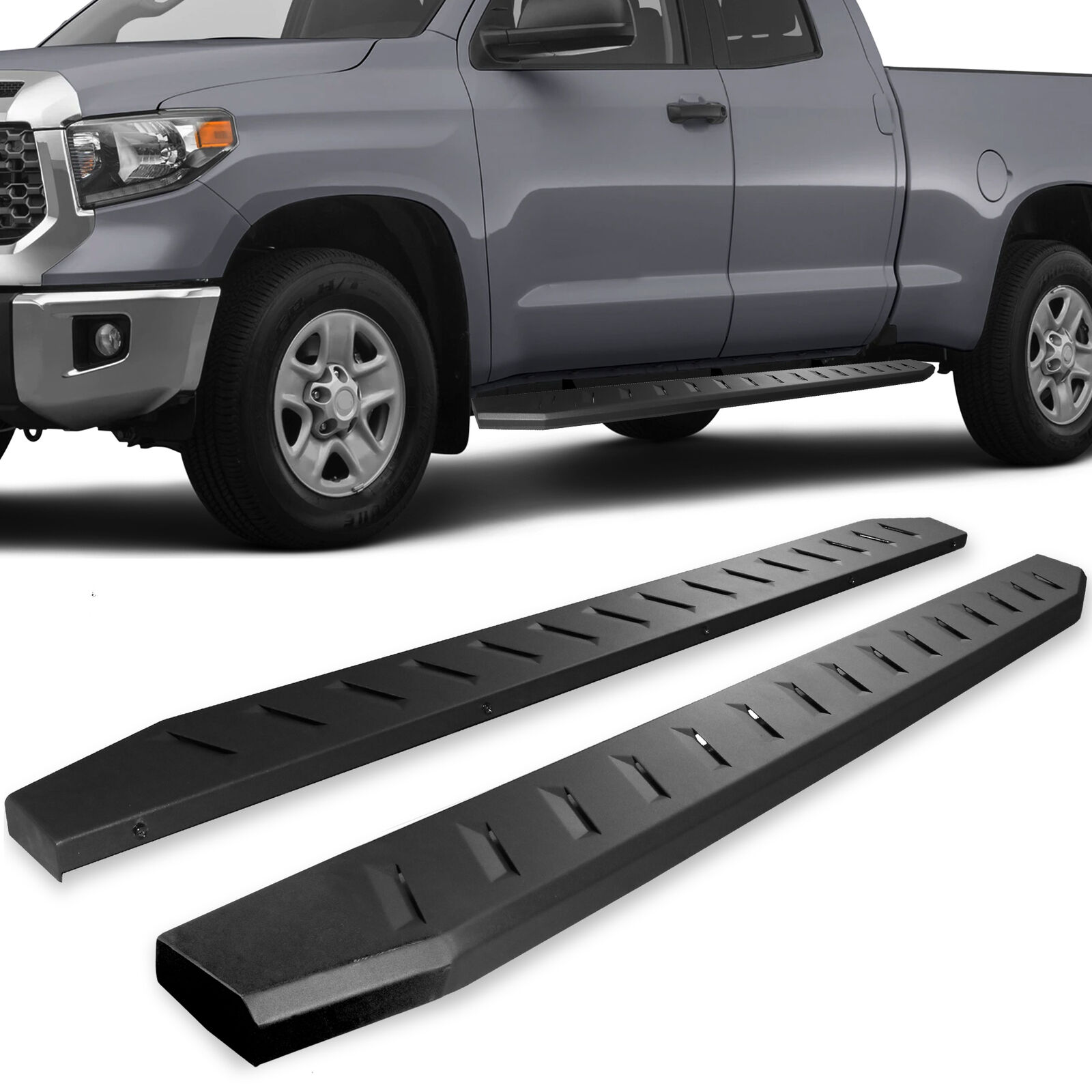 For 2005-2022 Toyota Tacoma Access Cab 6 Inch Black Raptor Side Steps Nerf Bars