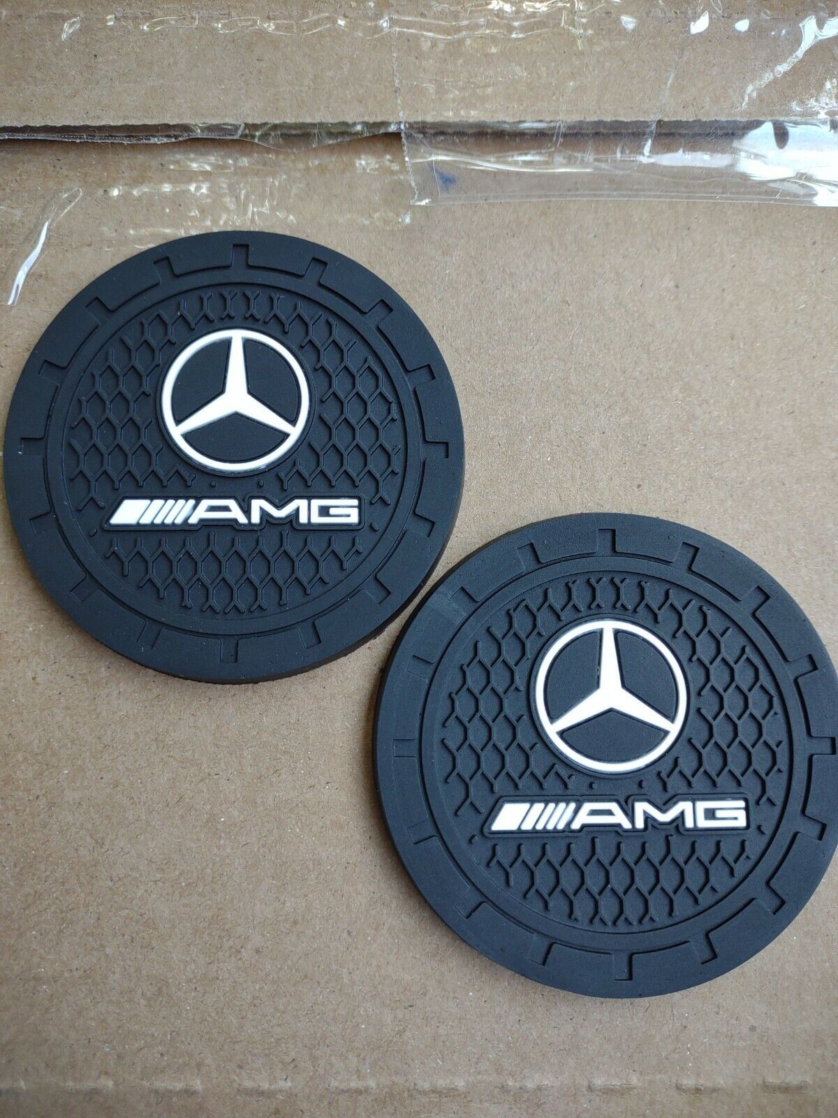 Mercedes BENZ AMG Accessories Car Logo Round Cup Holder Coaster Insert