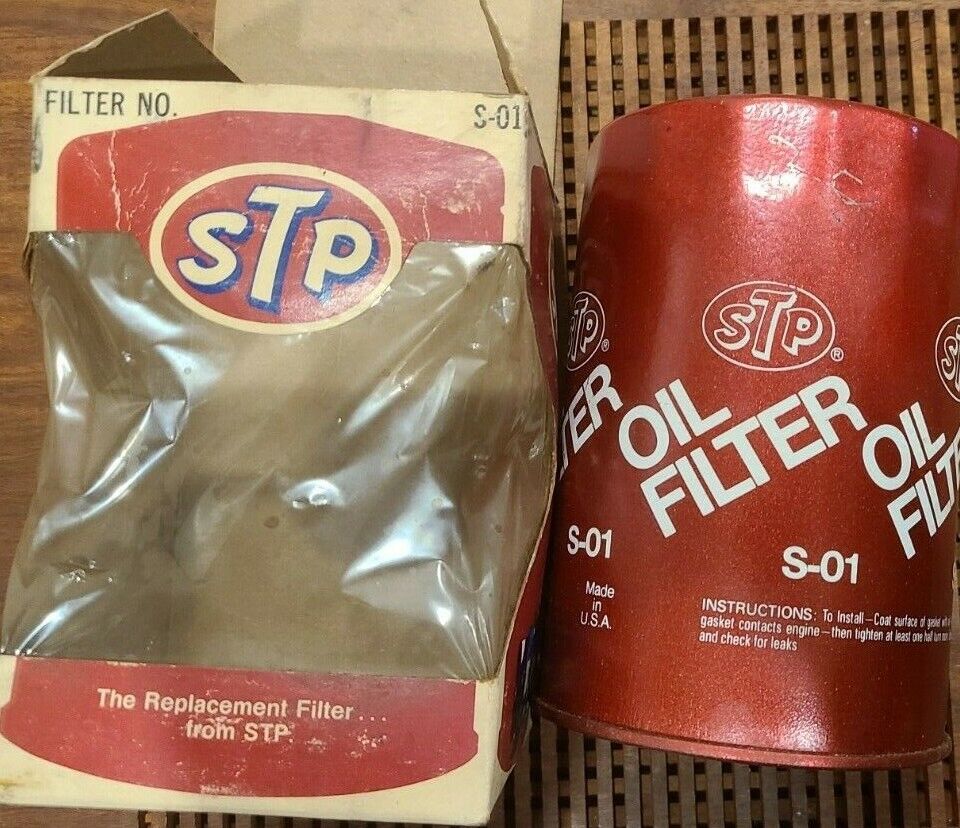 STP Oil Filter S-01 vintage 1977