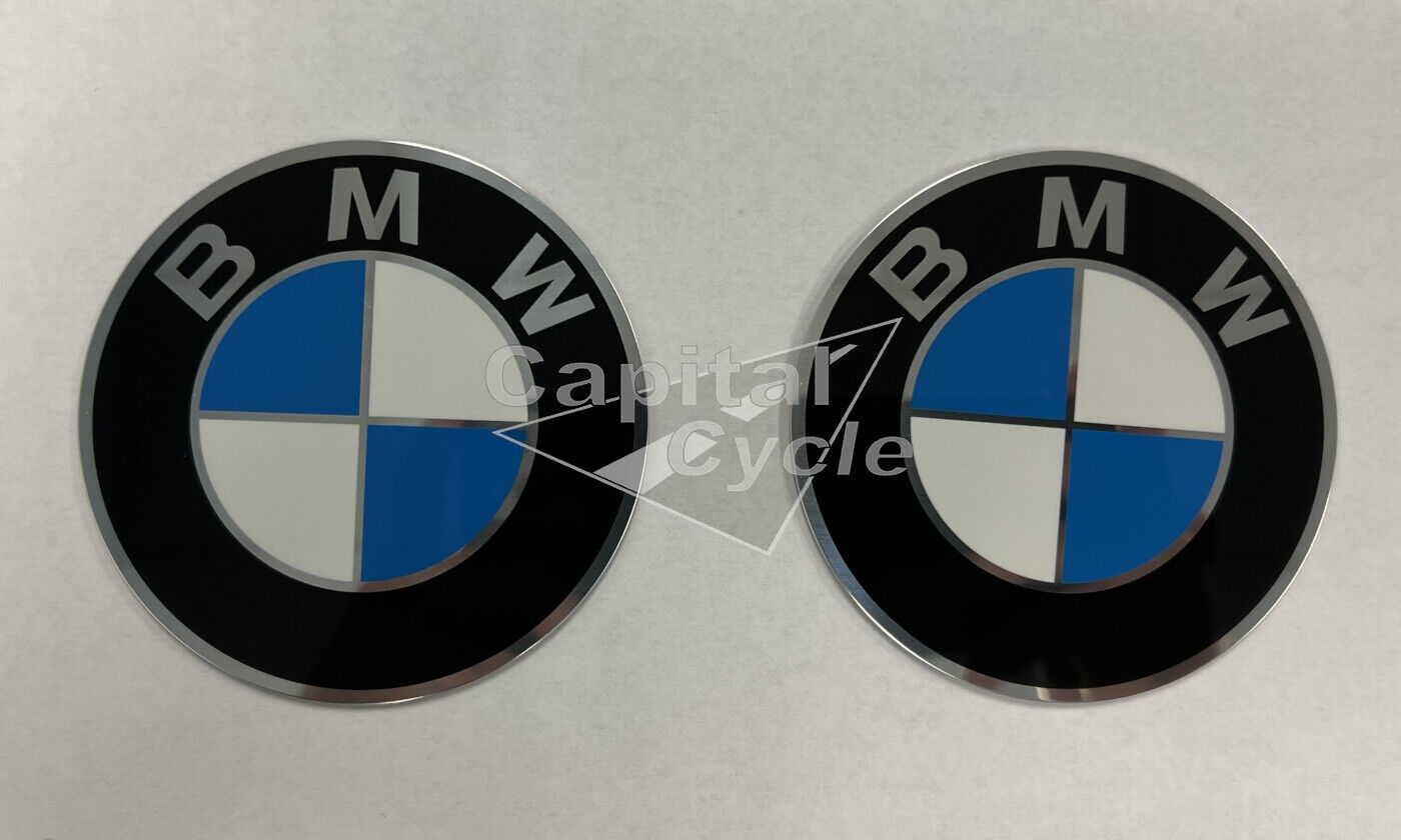 2 BMW Airhead 70mm Gas Tank Badges emblems r90s r90/6 r100rs r75/6 r75/7 r60/6  