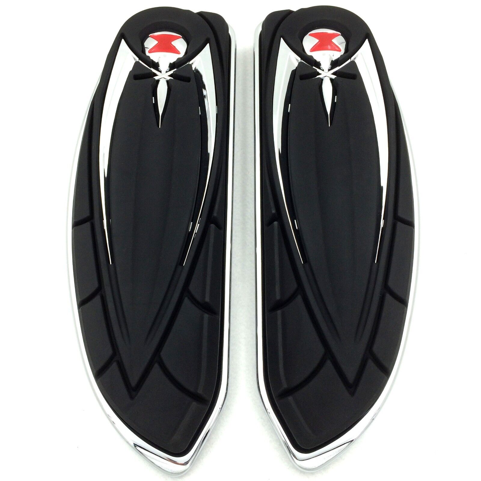 Chrome Front Foot Pegs Floorboard Cover For Harley Electra Glides Road Glides Ro
