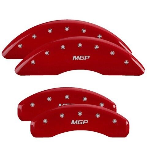 MGP Caliper Covers Set of 4 Red finish Silver MGP