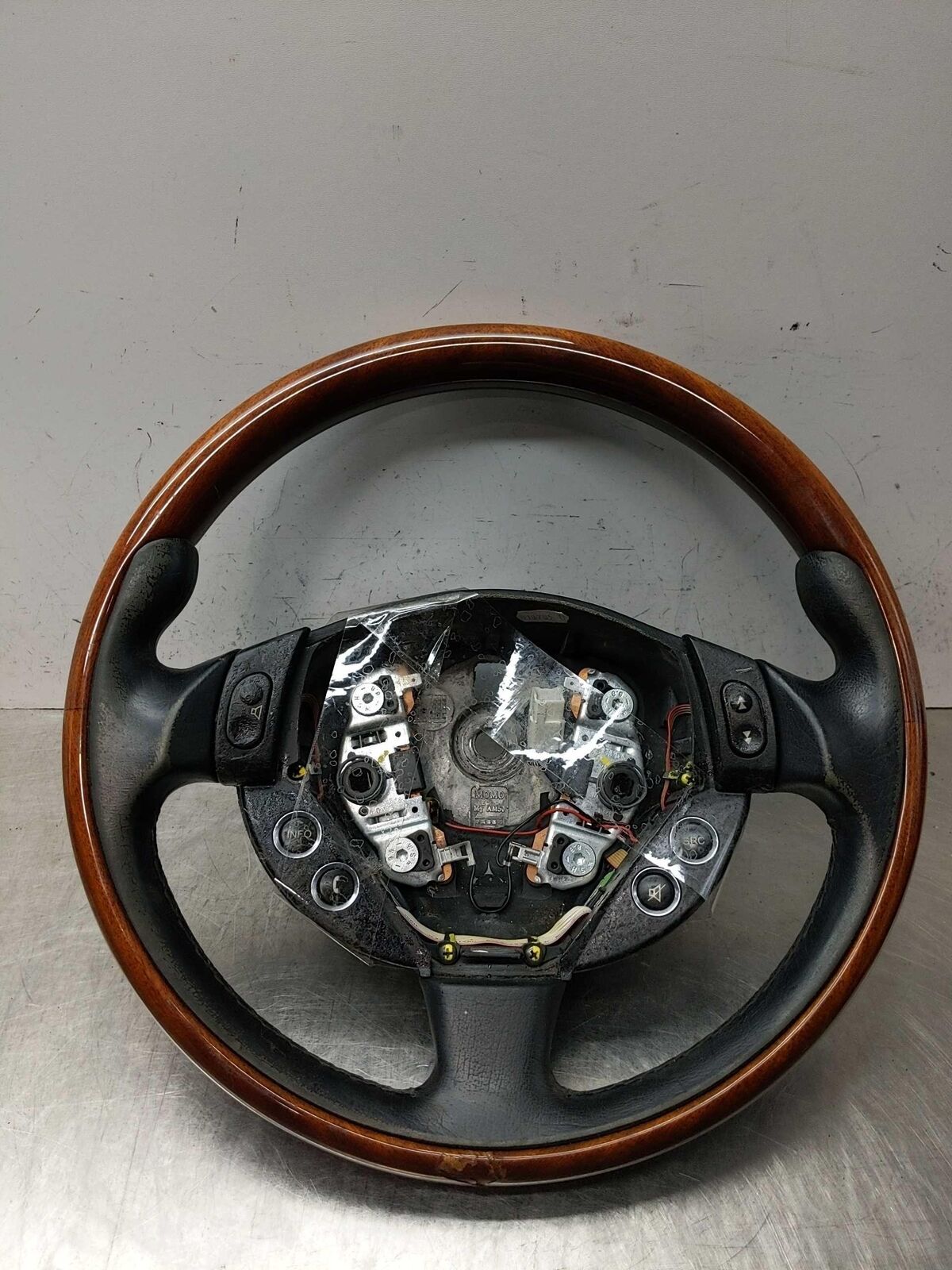 2006 Maserati Quattroport OEM Steering Wheel Wood Black 2003-2012