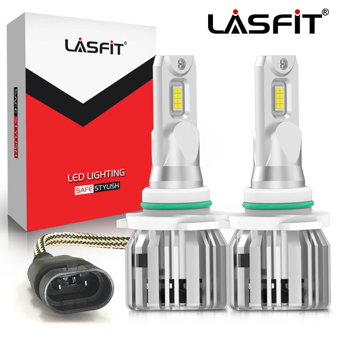 LASFIT LED Fog Light Bulbs 9145 9140 H10 White for Ford F150 F250 F350 2004-2021