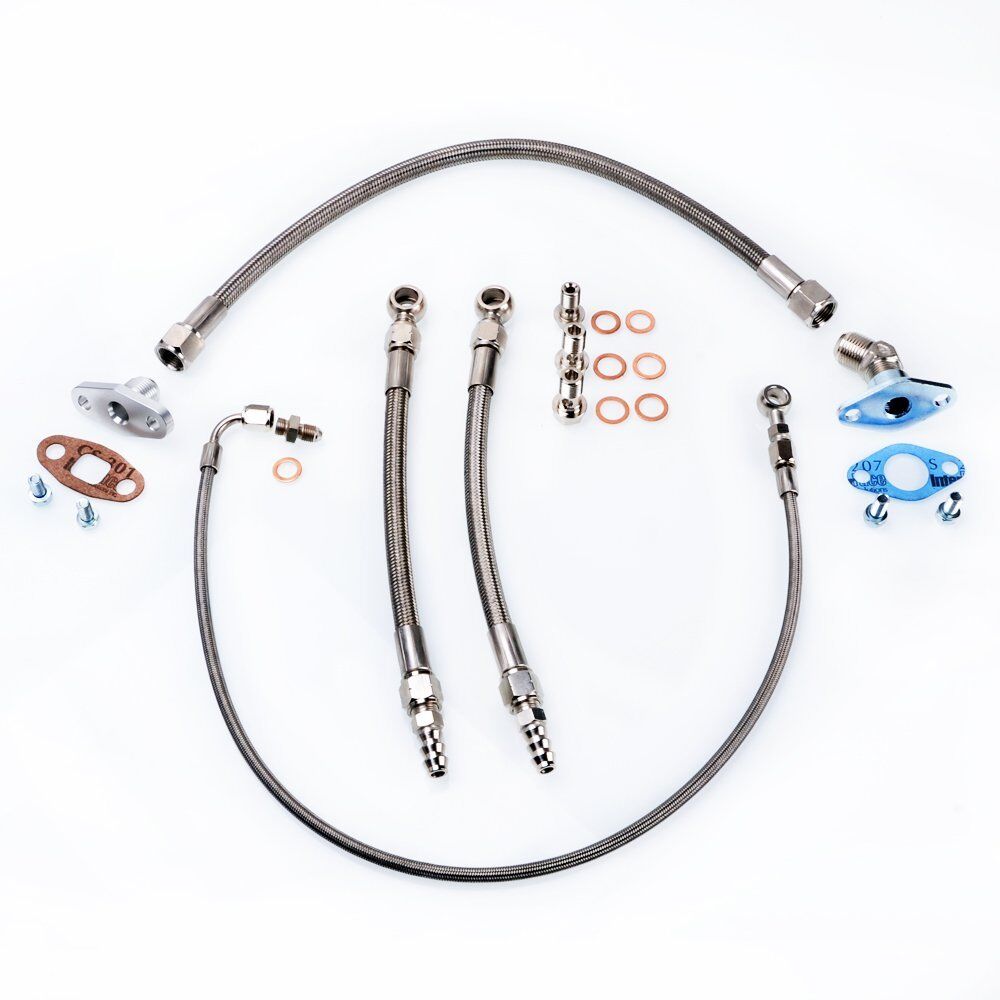 TRITDT Fits TOYOTA 1JZ-GTE / GT30 GT35 Journal Bearing Oil and Water Line Kit
