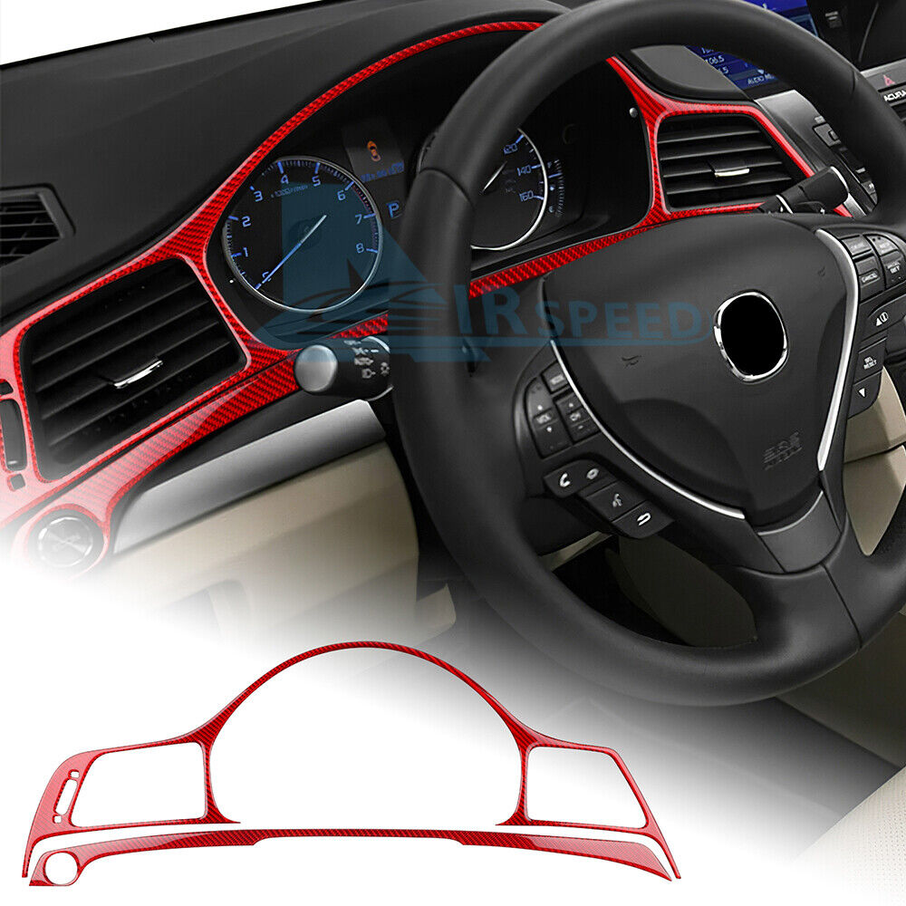 Red Speed Indicator Speedometer Carbon Fiber Sticker For For Acura ILX 2013-2022