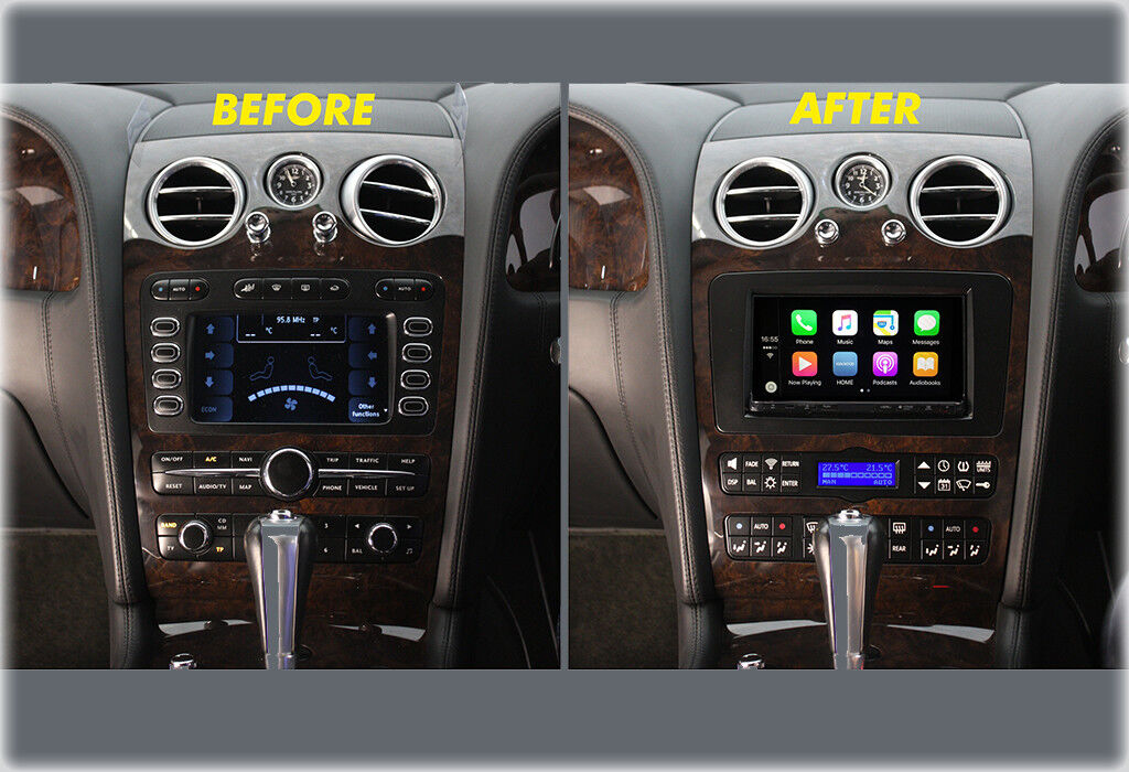 2004 - 2011 BENTLEY CONTINENTAL DOUBLE DIN RADIO INSTALL KIT BEZEL STEREO REPLAC