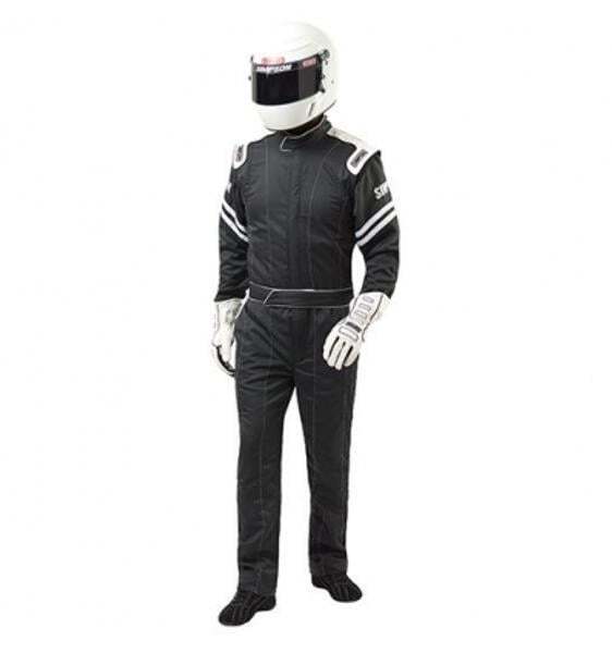 Simpson Racing L202471 Legend II Racing Suit Adult XL Black/Black