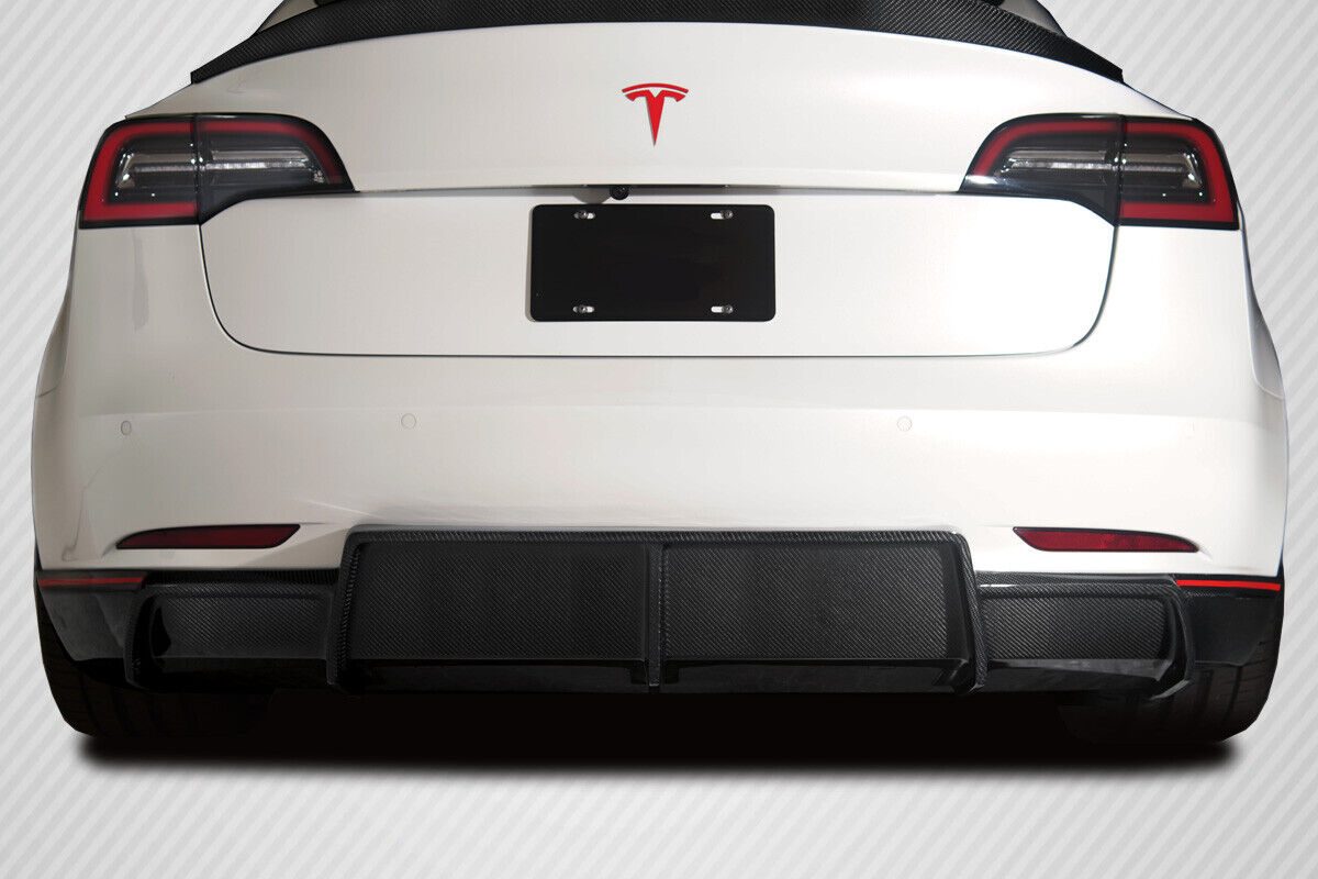 18-20 Tesla Model 3 GT Concept Carbon Fiber Rear Bumper Diffuser Body Kit 115468