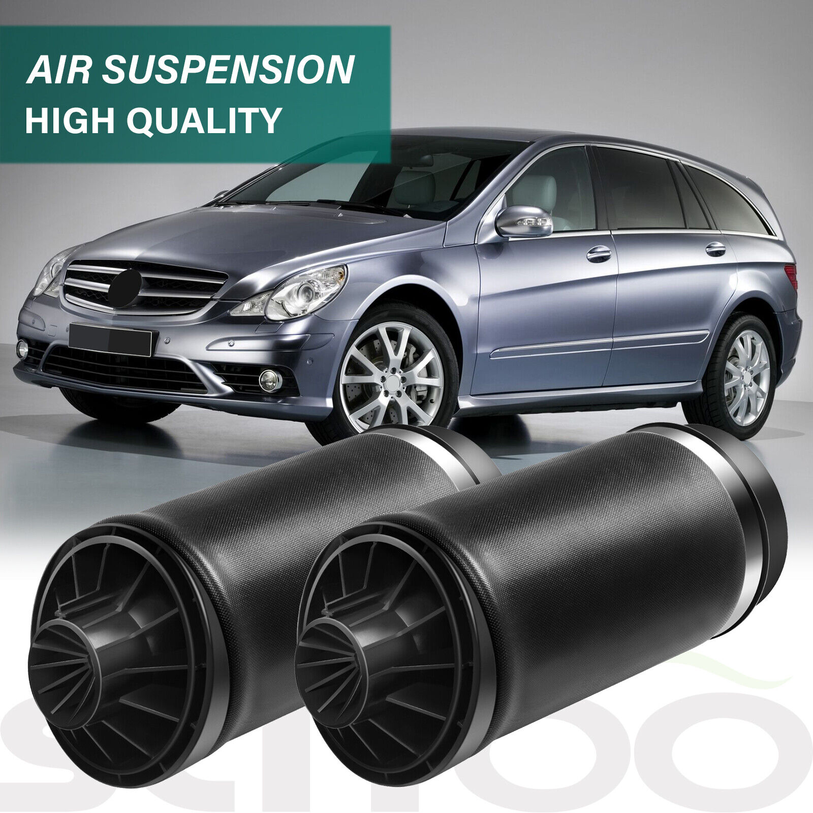 Rear Pair Air Suspension Springs For Mercedes W251 R320 R350 R500 R550 R63 AMG