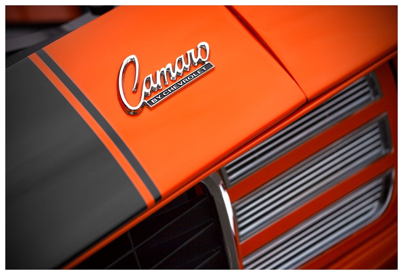 13x19 1969 Chevrolet Camaro SS Z/28 RS 350 Photo Print Hugger Orange Chevy '69