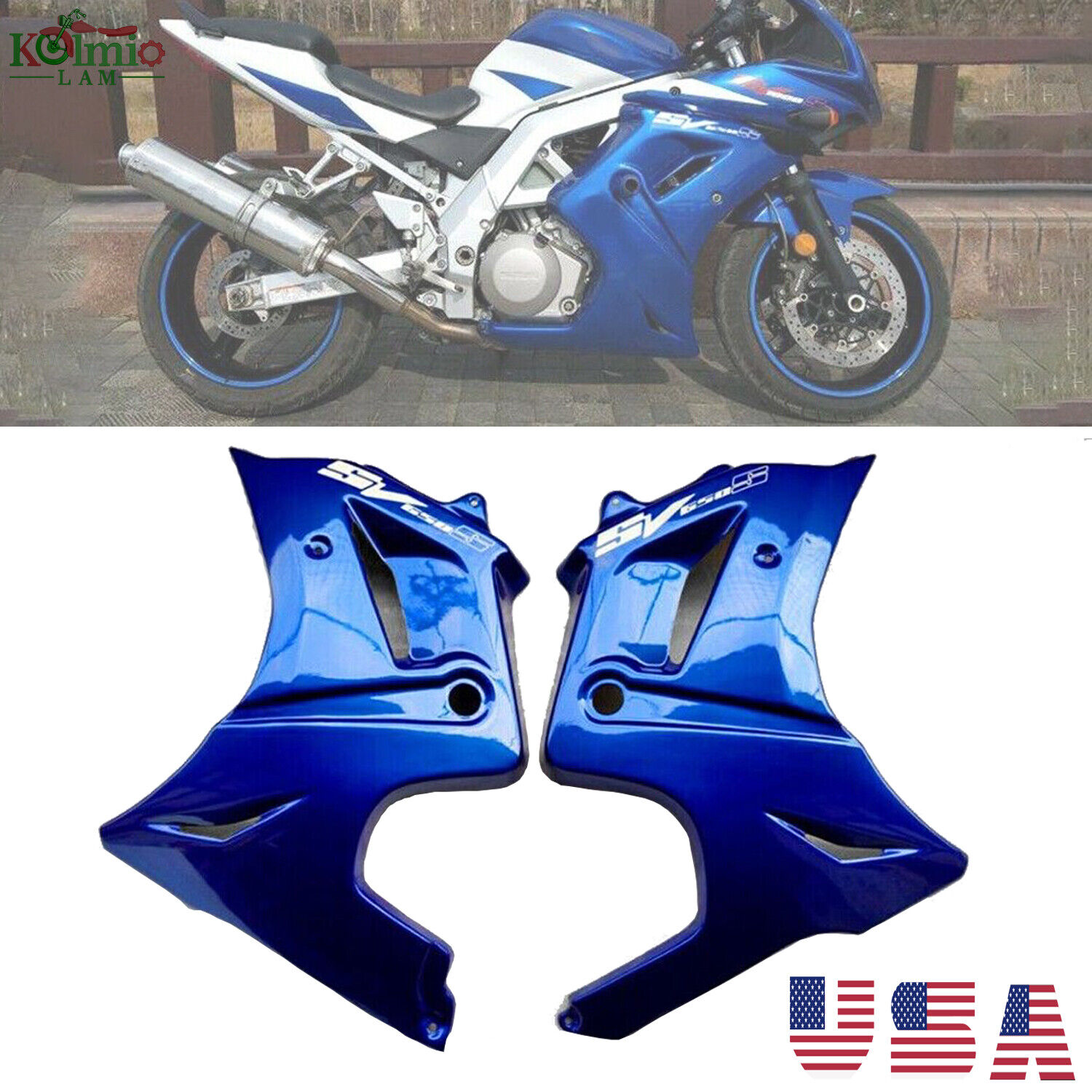Batwing Left Right Side Fairing Belly Pan Fit for 2003-2012 SUZUKI SV650S 2007