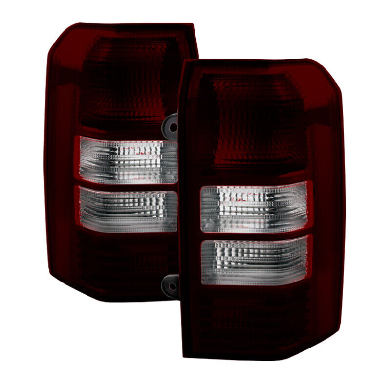 Xtune For Jeep Patriot 08-13 OEM Tail Lights -Red Smoked ALT-JH-JPA08-OE-RSM