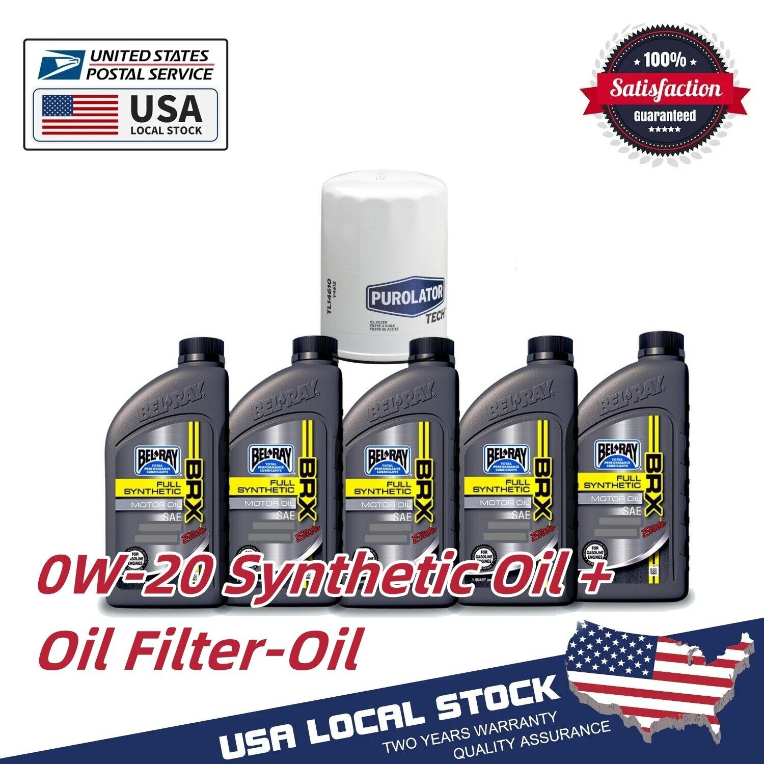 5 Quarts Replace Mitsubishi 0W-20 SYNTHETIC OIL Change KIT With FILTER