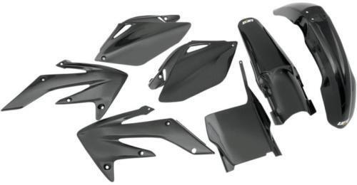 UFO Plastics UFO Complete Plastics Kit Black for Honda CRF250R HOKIT105-001