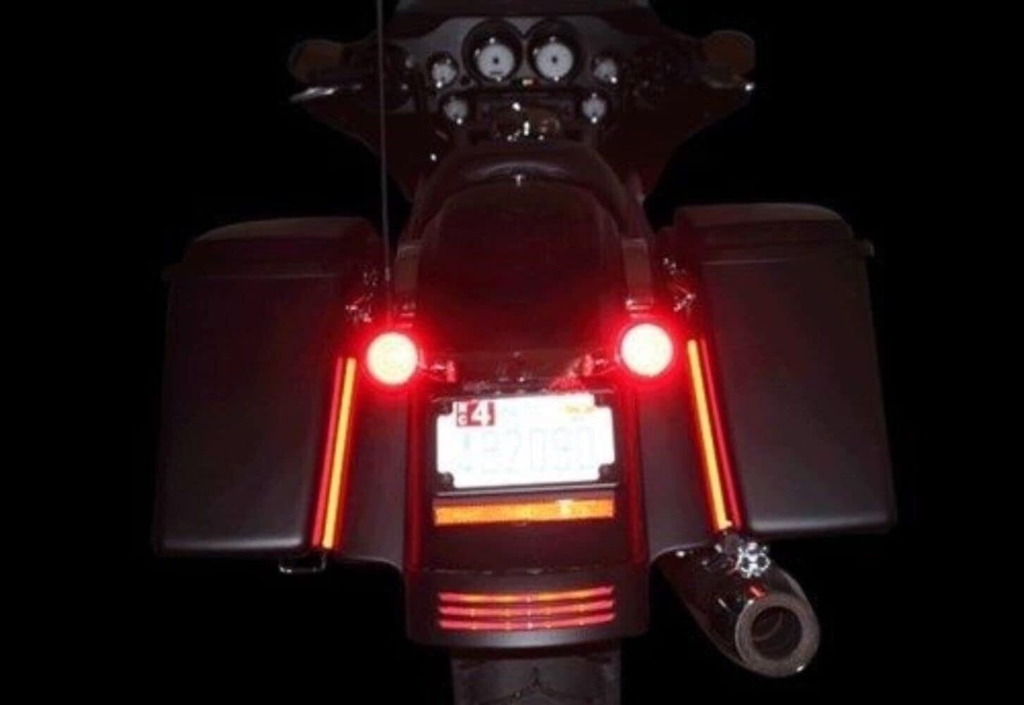 Custom Dynamics Harley Bagger Taillight Plasma Rod 12\