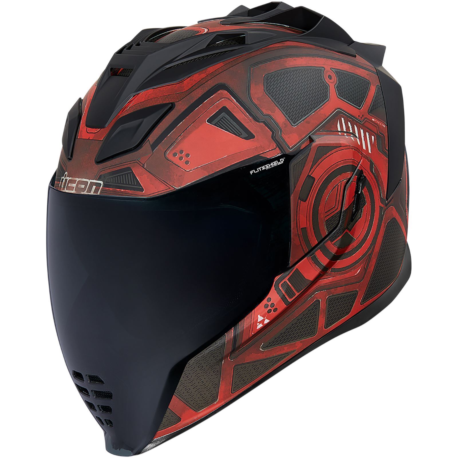 Icon Airflite™ Helmet - Blockchain - Red - Medium 0101-13284
