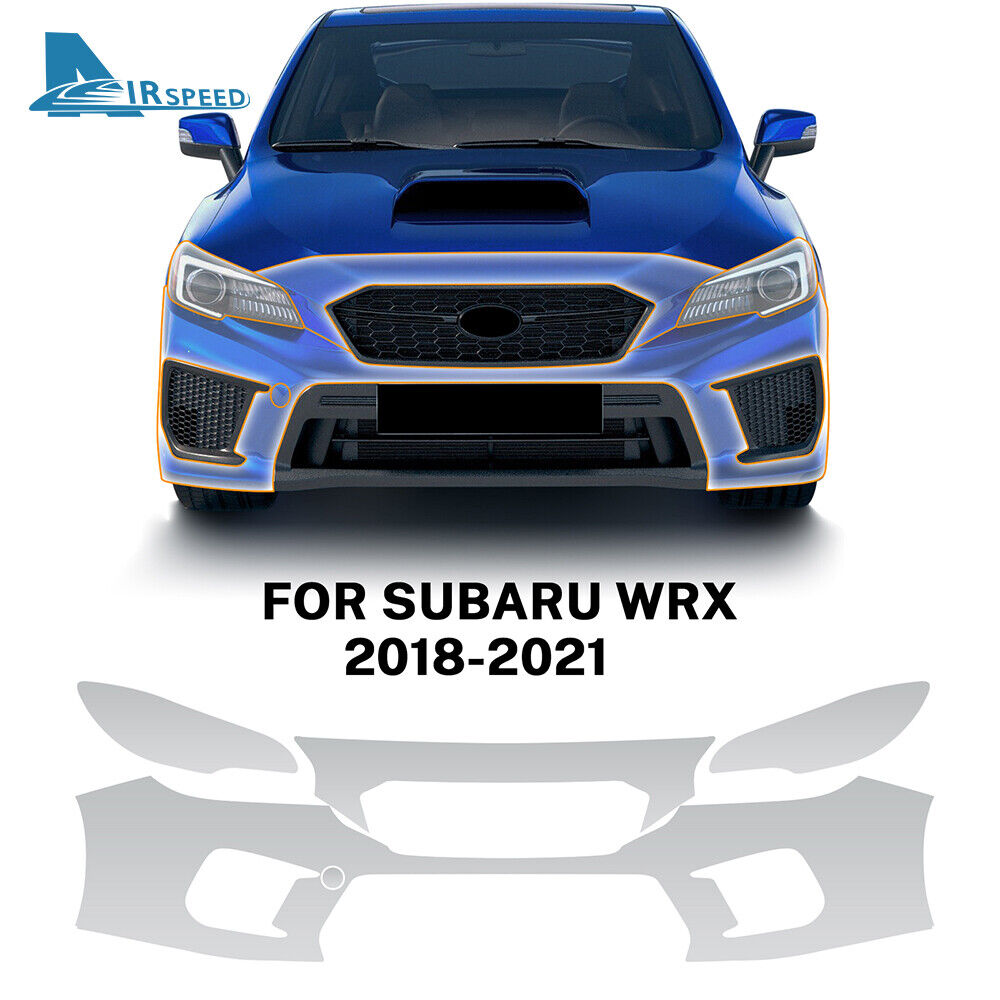 For Subaru WRX 2018-2021 Precut Front Bumper Paint Protection Film TPU Clear PPF