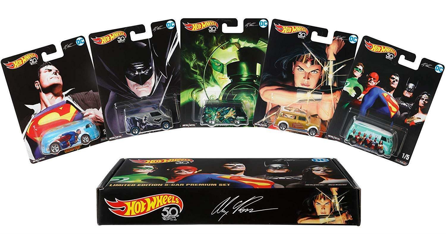 Hot Wheels Alex Ross Limited Edition Collector 5-Pack DC Super Heroes CHOP