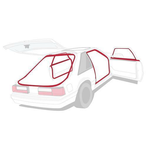 1987-1993 FORD MUSTANG WEATHERSTRIP KIT HATCHBACK/COUPE $WAR OF 24 SAVE USA SALE