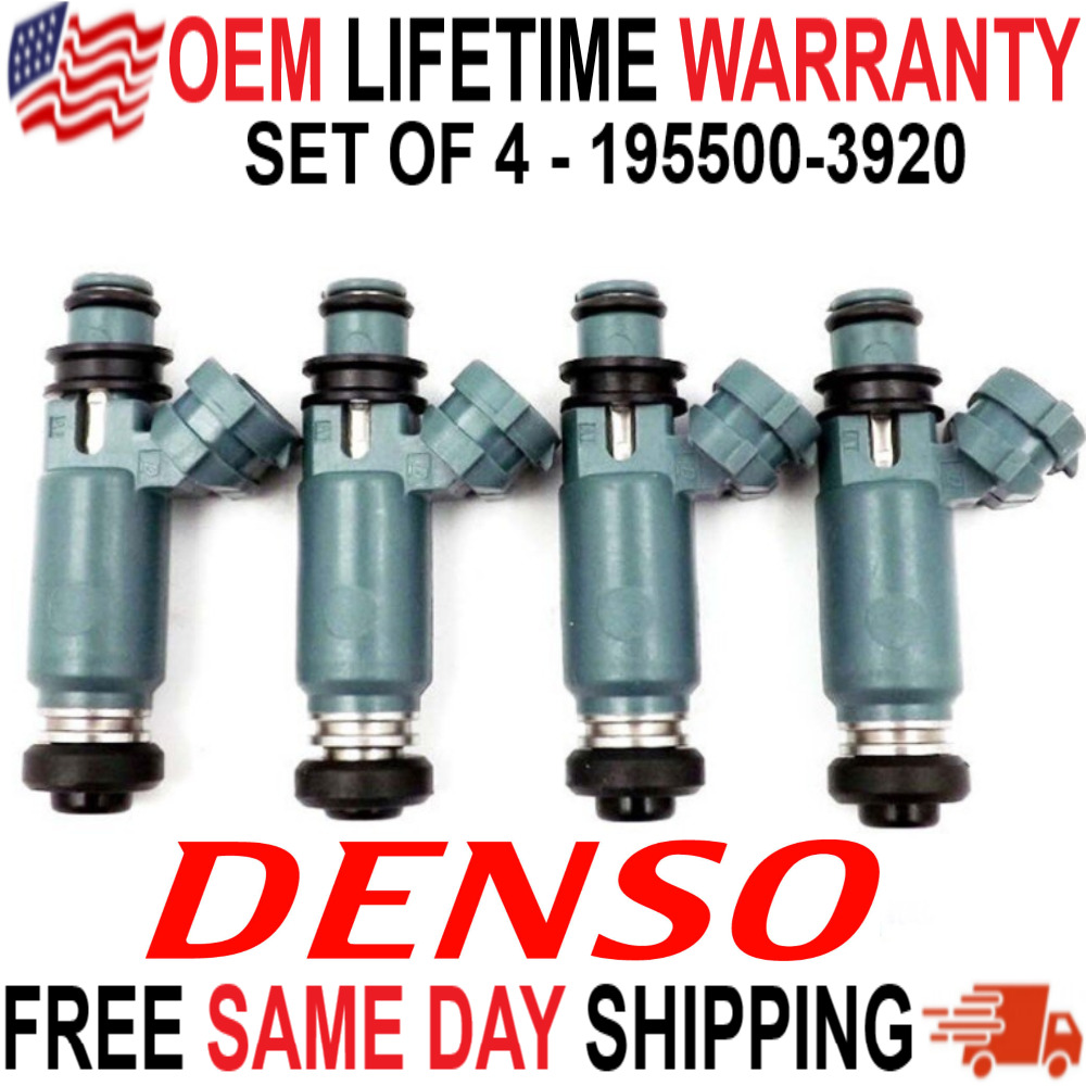 Genuine Denso x4 Fuel Injectors for 2002-05 Subaru Impreza 2.0L H4 Turbocharged