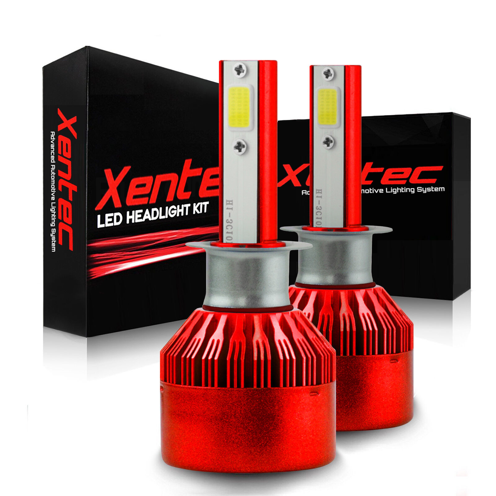 Xentec LED Light Bulb Kit 100W 30000LM H1 H3 H4 H7 H10 H11 9005 9006 9007 H13 H8