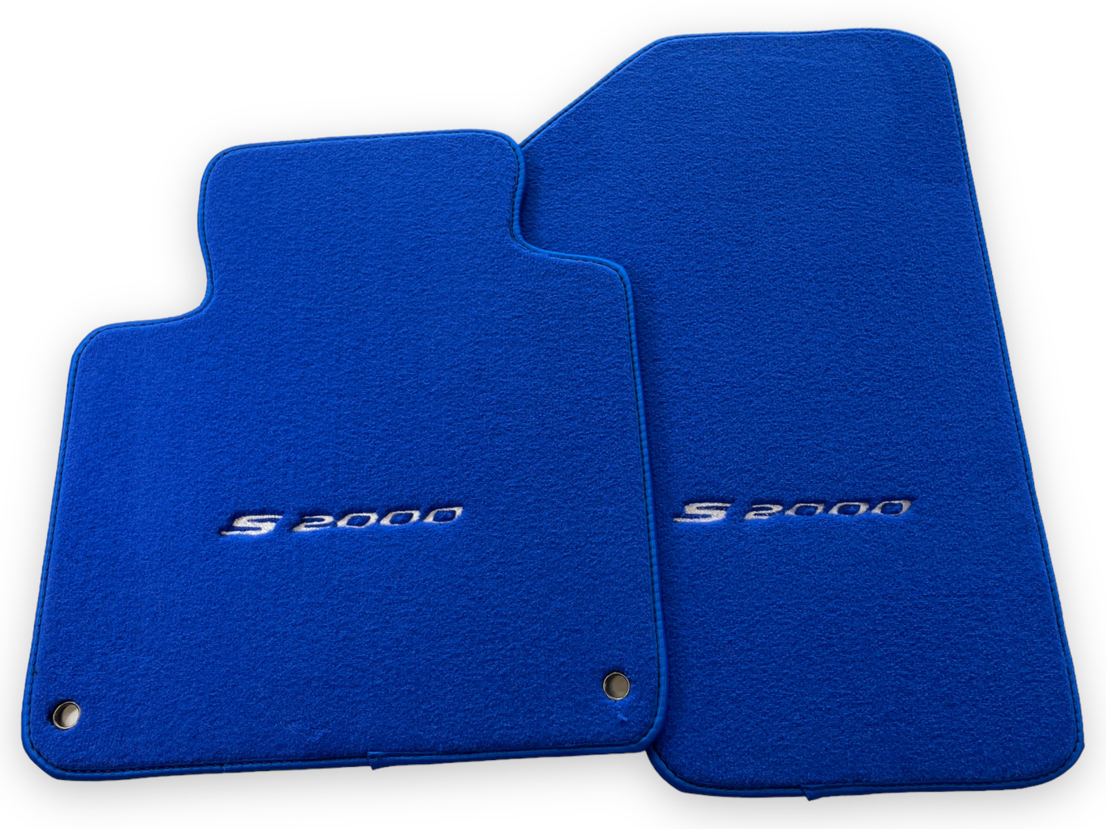 Blue Floor Mats For Honda S2000 Tailored Carpets With White S2000 Logo AUTOWIN