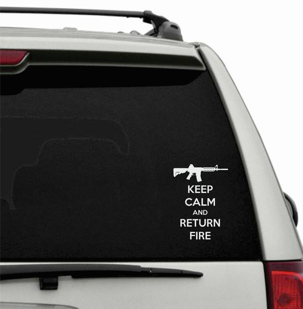 Keep Calm and Return Fire Decal / Sticker