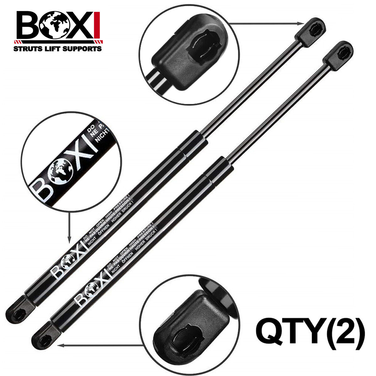 2Qty Front Hood Lift Support Strut Gas Spring Shock Rod For Volvo XC90 2003-2012