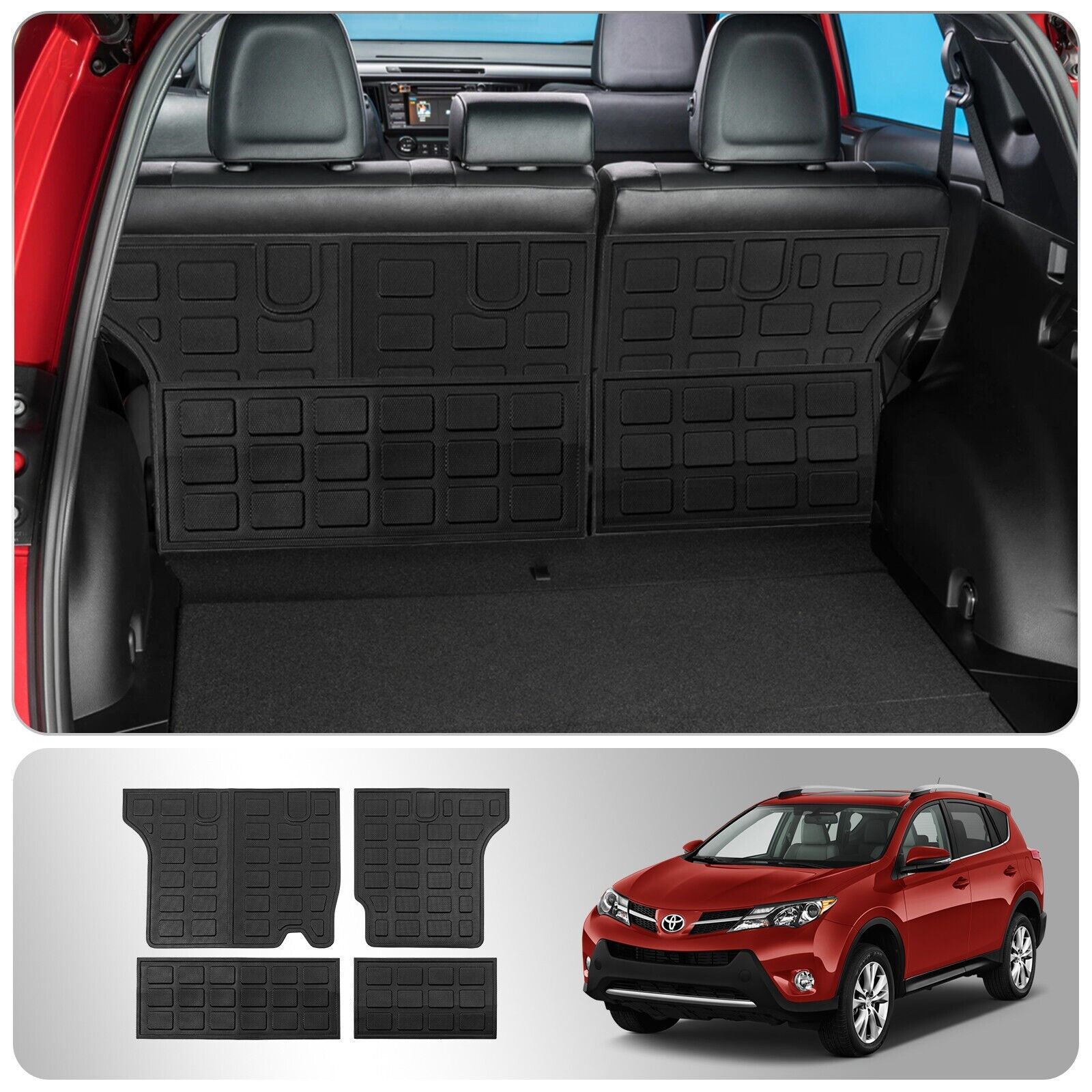 Fit 2013-2018 Toyota Rav4 Backrest Mats Cargo Liner For Rav4 Accessories