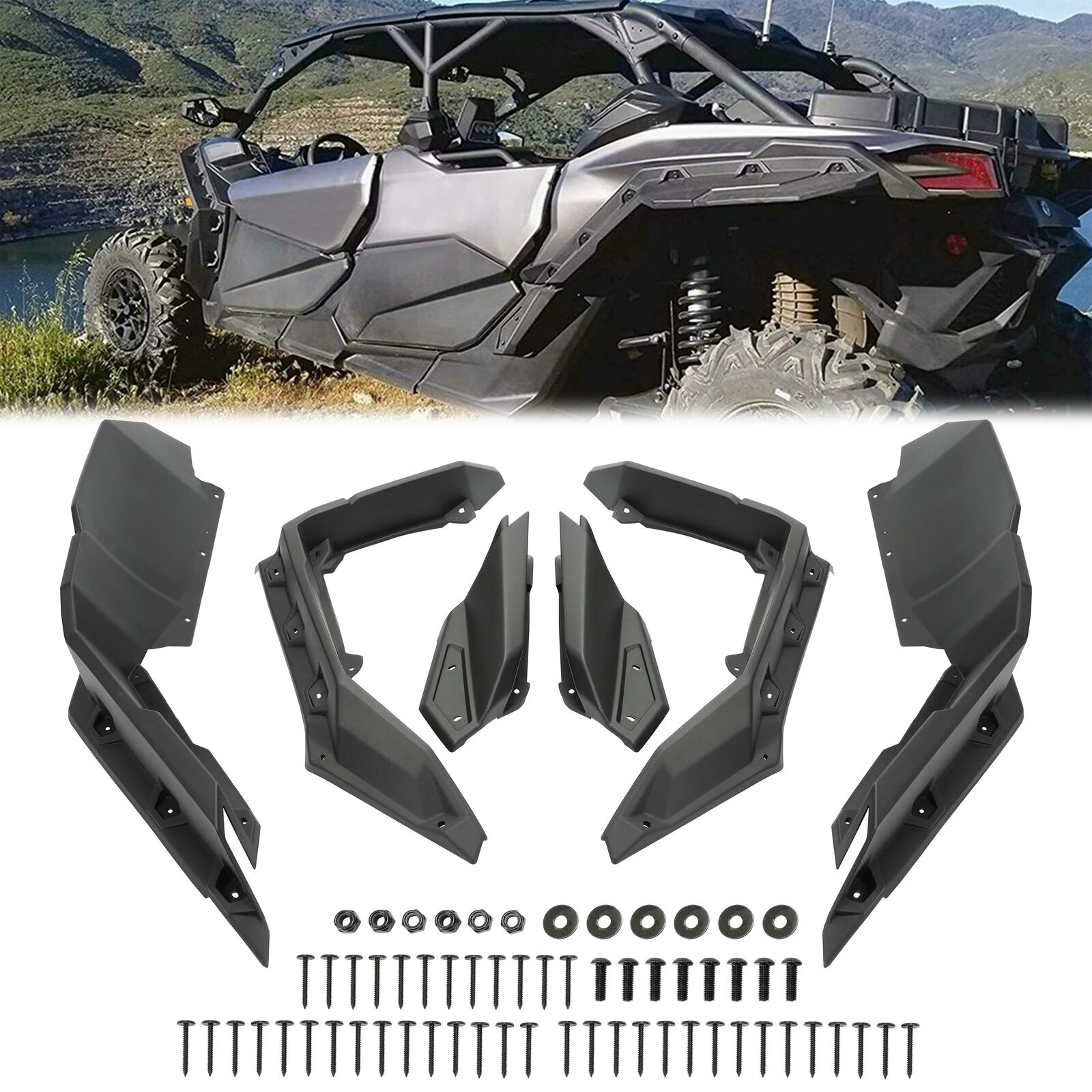 Fender Flares For Can Am Maverick X3 / MAX Turbo R RR 2017-2024 # 715002973