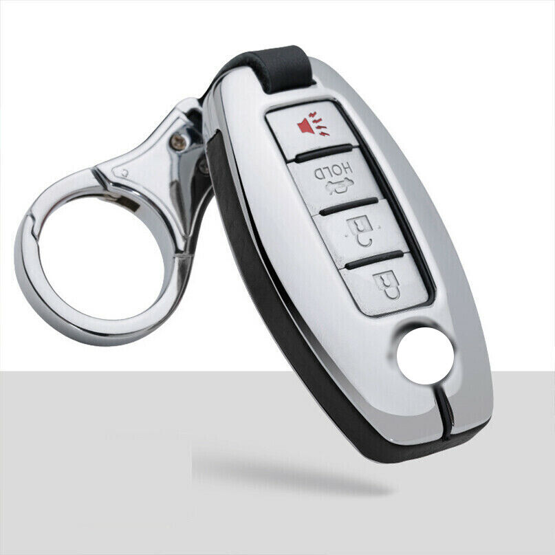Zinc Alloy Car Key Fob Case Cover For Nissan Titan Rogue GTR Sentra Infiniti