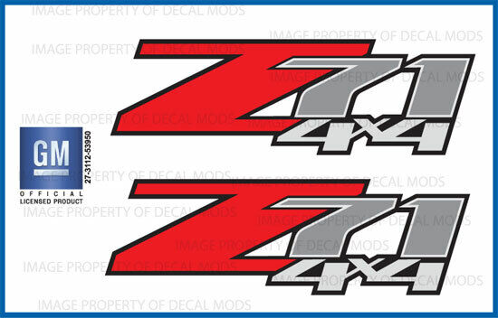 🔥 set of 2: 2011 Silverado Z71 4x4 decals - F - 1500 2500 GM stickers Chevy bed