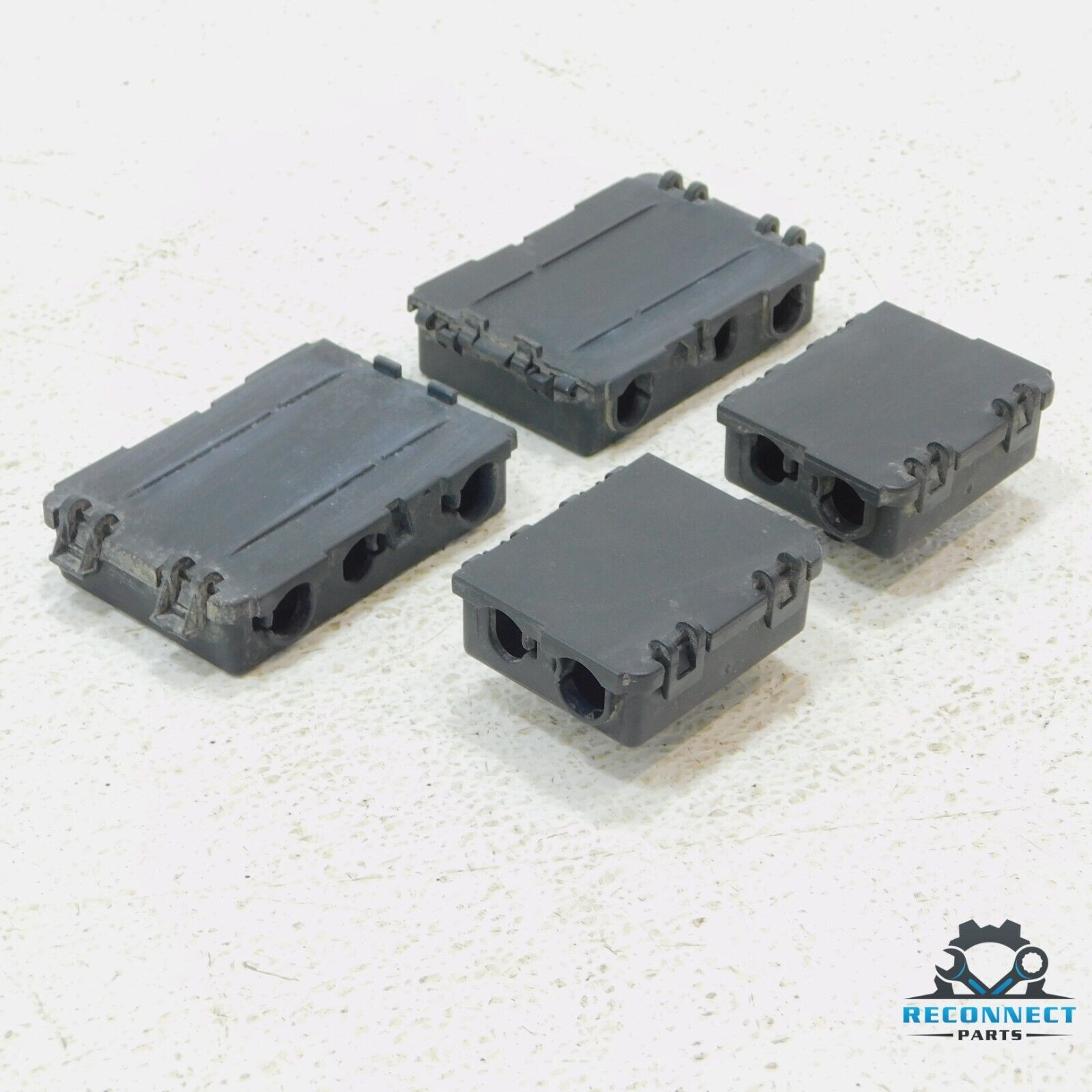 11-18 BMW X3 X4 F25 F26 Cable Wire Plug In Connection Bracket Box Set of 4 OEM