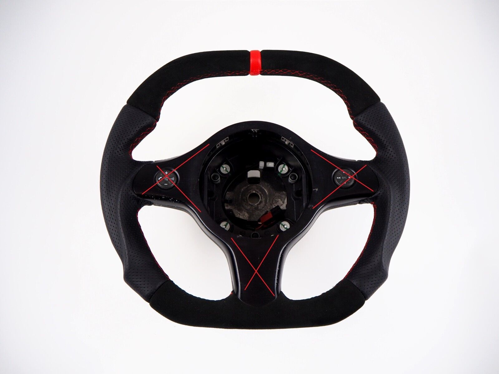 $ ALFA ROMEO Brera Spider Flat bottom & top Steering wheel included 159 Volante