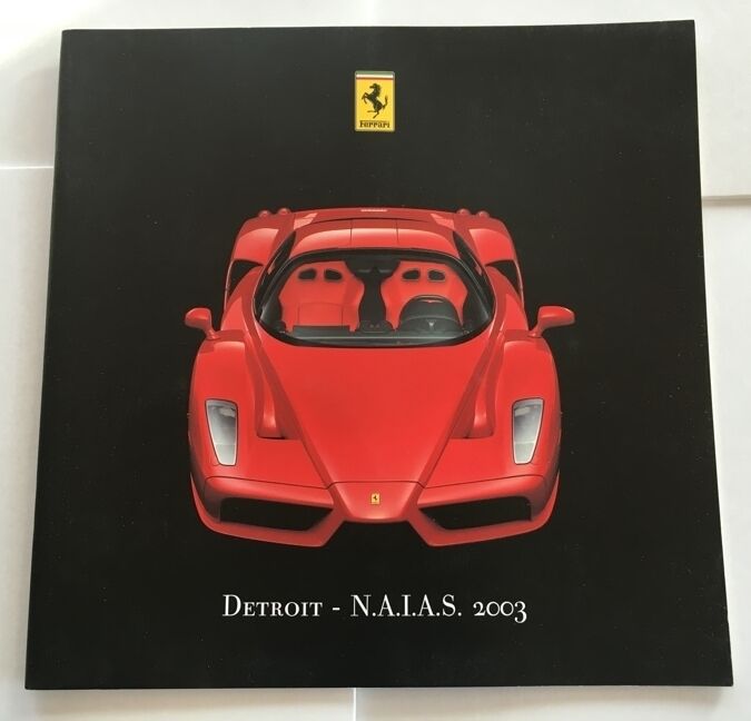 2003 Ferrari Enzo NAIAS Press Brochure 24pages 575M Maranello 456M 360 Challenge