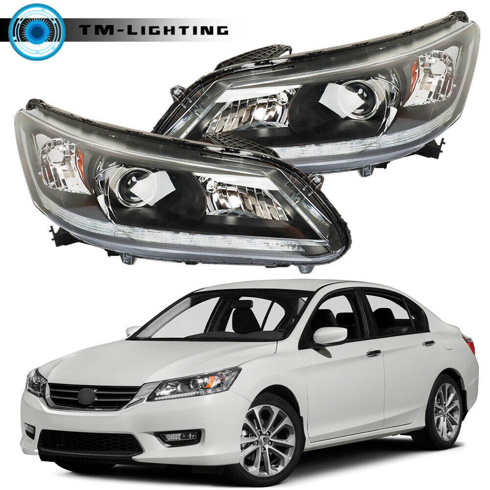 Halogen Headlights Headlamps For 2013-2015 Honda Accord Sedan Left&Right Side
