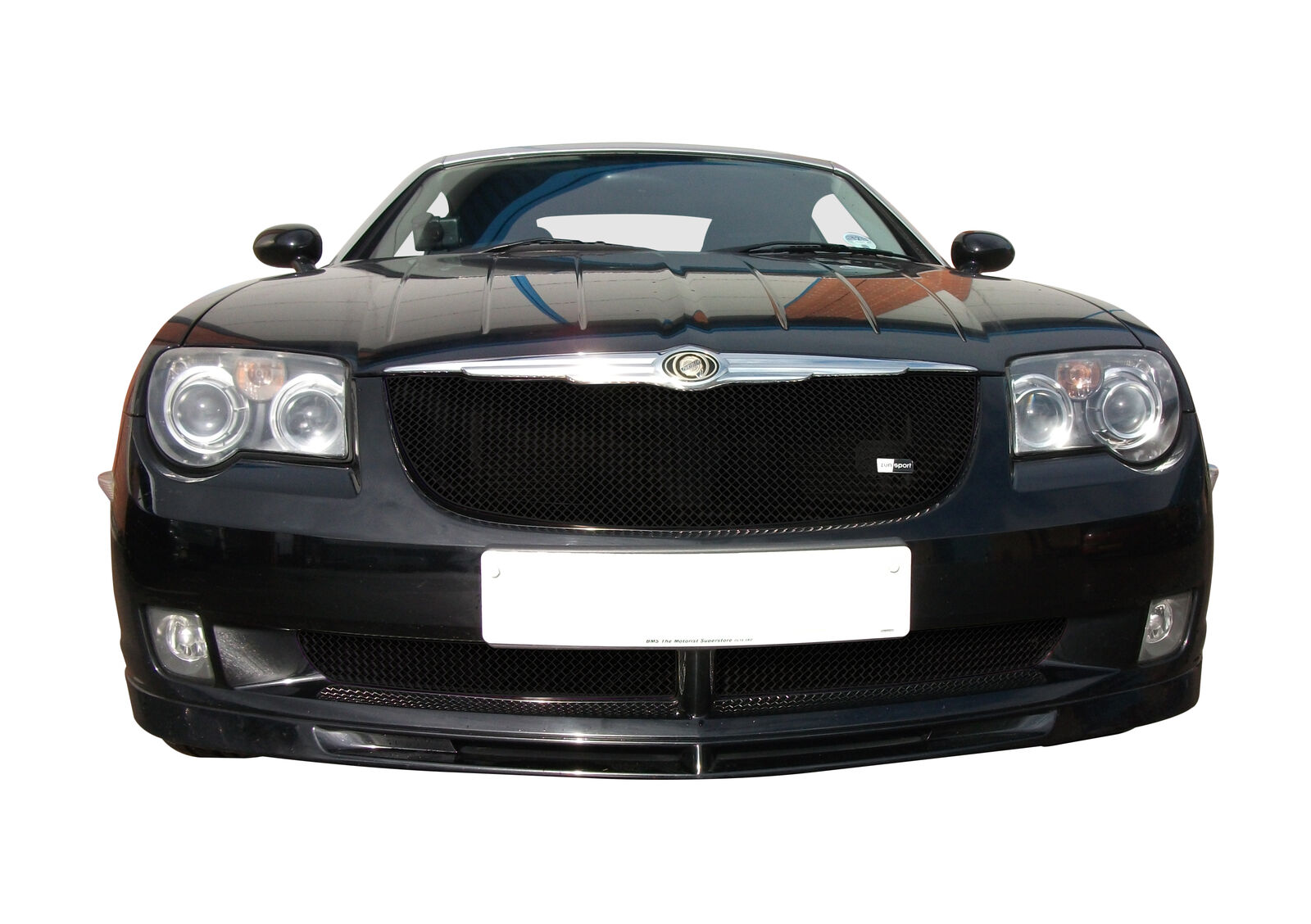Zunsport Compatible With Chrysler Crossfire - Front Grill Set - Black finish