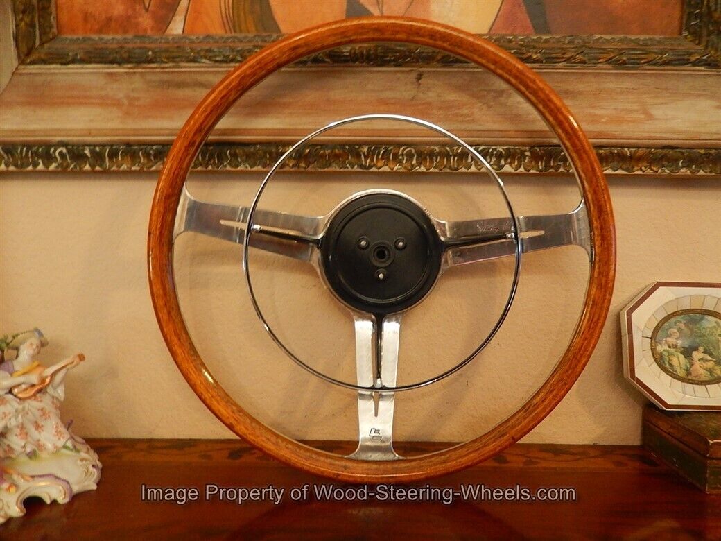 Fits Porsche 356 B C Carrera C2   Wood-Steering Wheel   Les Leston NOS New 40 CM