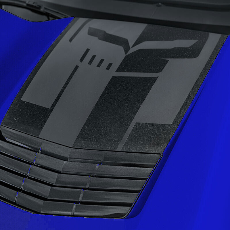 2015-2019 C7 Corvette Z06 GM Carbon Flash Two Tone Jake Hood Decal 23360470